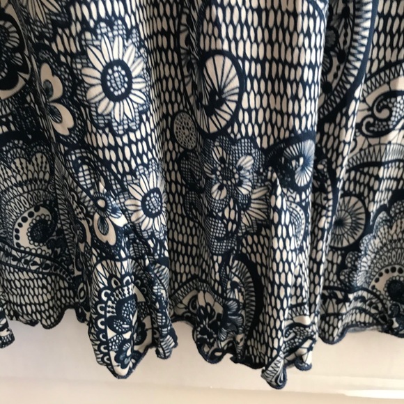 Glamour Navy and white sleeveless dress size 16W - Picture 3 of 6